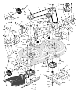 Part Location Diagram of 094686E701MA Briggs and Stratton Deflector - support